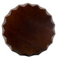 HomeRoots Mango Round Modern Scallop Solid Wood Coffee Table