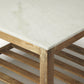 HomeRoots Marble Bunching Coffee Table