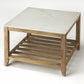 HomeRoots Marble Bunching Coffee Table