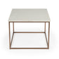 HomeRoots Marble and Metal Coffee Table
