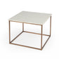 HomeRoots Marble and Metal Coffee Table