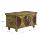 HomeRoots Mesa Carved Wooden Trunk Coffee Table
