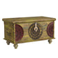 HomeRoots Mesa Carved Wooden Trunk Coffee Table