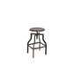 HomeRoots Metal Adjustable Stool in Antique Copper Finish