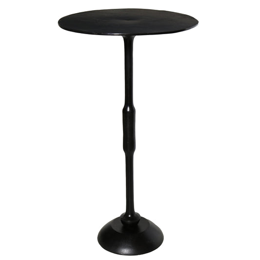 HomeRoots Metal Side Table in Black Finish