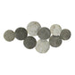 HomeRoots Metallic Plates Wall Centerpiece with Distressed Finish