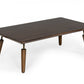 HomeRoots Mid Century Modern Acacia Coffee Table