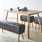 HomeRoots Mid Century Modern Black Faux Leather Stool