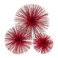 HomeRoots Mini Red Spiky Sphere Home Accent Filler