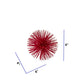 HomeRoots Mini Red Spiky Sphere Home Accent Filler