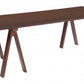 HomeRoots Minimalist Brown Wooden Dining Table