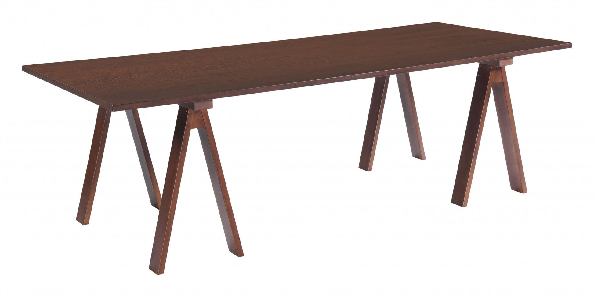 HomeRoots Minimalist Brown Wooden Dining Table