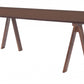 HomeRoots Minimalist Brown Wooden Dining Table