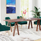 HomeRoots Minimalist Brown Wooden Dining Table