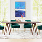 HomeRoots Minimalist Brown Wooden Dining Table