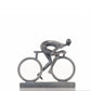 HomeRoots Minimalist Cyclist Cement Finish Statue