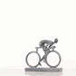HomeRoots Minimalist Cyclist Cement Finish Statue