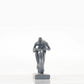 HomeRoots Minimalist Cyclist Cement Finish Statue