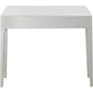 HomeRoots Mirror Console Table in Antiqued Silver Finish