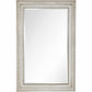 HomeRoots Mirror and Console Table in Antiqued Silver Finish