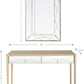 HomeRoots Mirror and Console Table in Champagne Finish