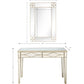 HomeRoots Mirror and Console Table in Champagne Finish