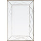HomeRoots Mirror and Console Table in Champagne Finish