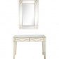 HomeRoots Mirror and Console Table in Champagne Finish