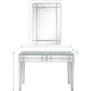 HomeRoots Mirror and Console Table in Stainless Steel Finish