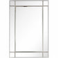 HomeRoots Mirror and Console Table in Stainless Steel Finish