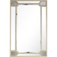 HomeRoots Mirrored Console Table With Antiqued Silver Finish