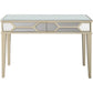 HomeRoots Mirrored Console Table With Antiqued Silver Finish