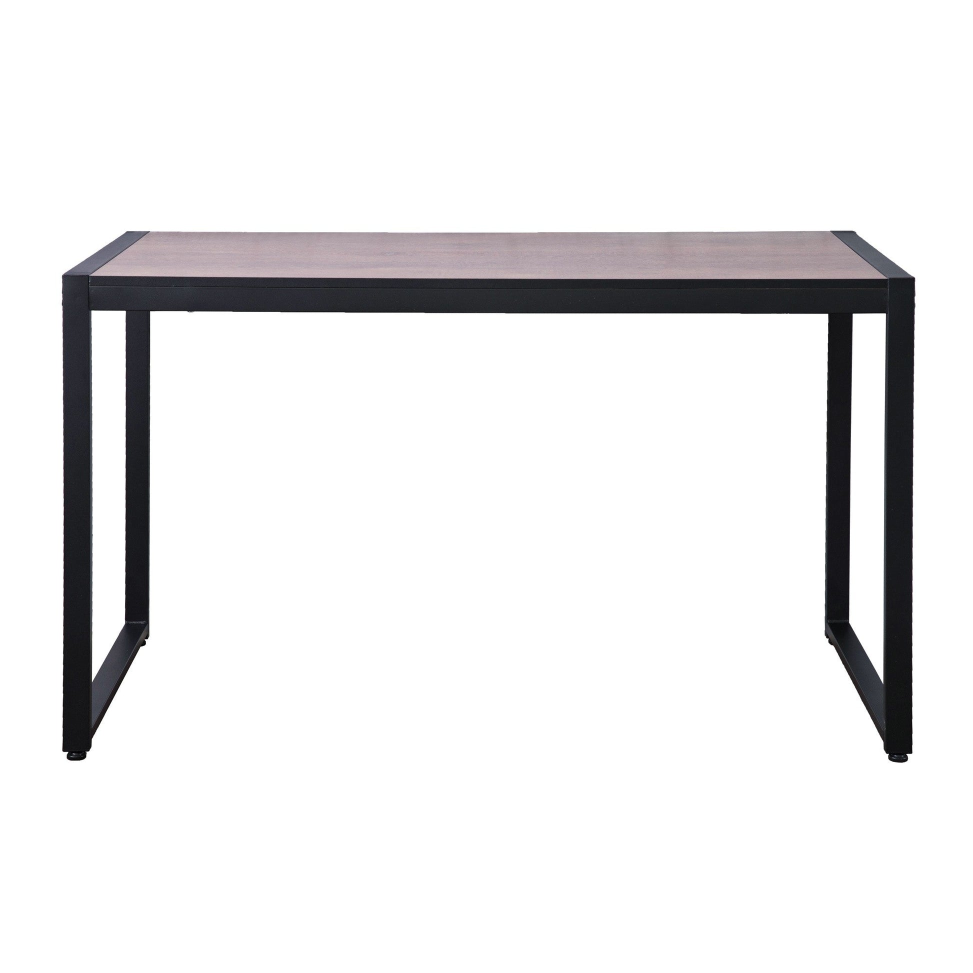 HomeRoots Mod Industrial Black and Walnut Finish Table Desk