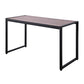 HomeRoots Mod Industrial Black and Walnut Finish Table Desk