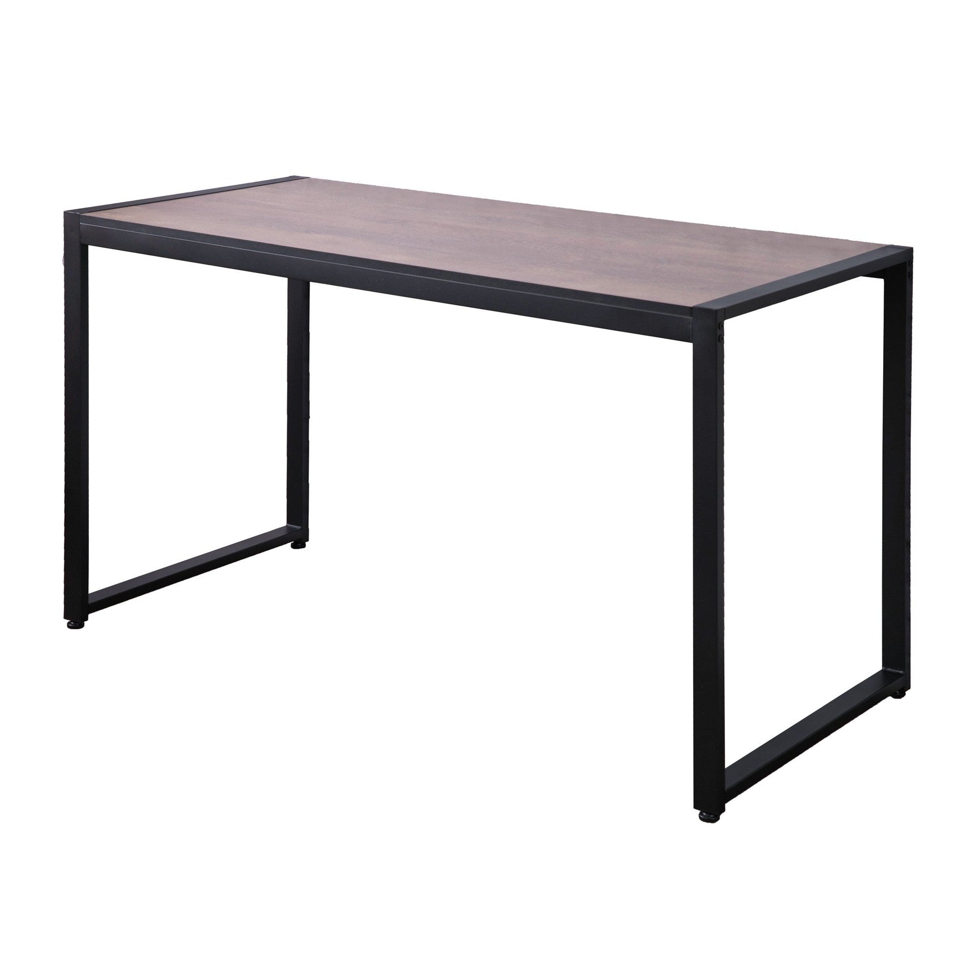 HomeRoots Mod Industrial Black and Walnut Finish Table Desk