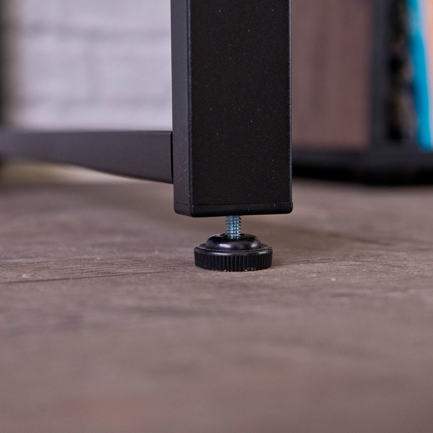 HomeRoots Mod Industrial Black and Walnut Finish Table Desk