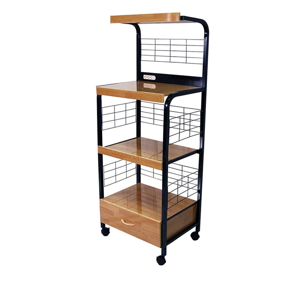 HomeRoots Mod Microwave Kitchen Cart - Thumbnail 5