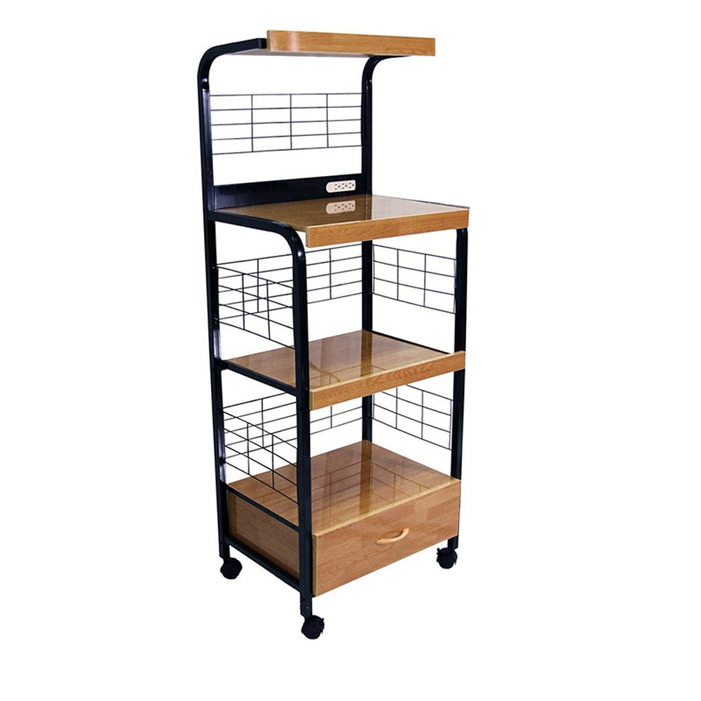 HomeRoots Mod Microwave Kitchen Cart - Thumbnail 4