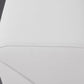 HomeRoots Mod Winter White Leather and Chrome Deco Accent Chair
