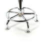 HomeRoots Modern Adjustable Black Faux Leather Swivel Bar Chair
