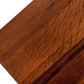 HomeRoots Modern Aged Oak Wood and Metal C Shape Snack Table in Rustic Brown Finish