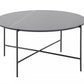 HomeRoots Modern Black Ceramic Round Coffee Table