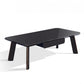 HomeRoots Modern Black and Rose Gold Coffee Table