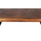 HomeRoots Modern Coffee Table With Copper Tone Finish