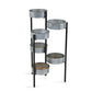 HomeRoots Modern Farmhouse 6 Tier Galvanized Metal Plant Stand