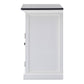 HomeRoots Modern Farmhouse Black And White Accent Cabinet