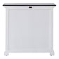 HomeRoots Modern Farmhouse Black And White Accent Cabinet