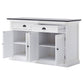 HomeRoots Modern Farmhouse Black And White Buffet Server