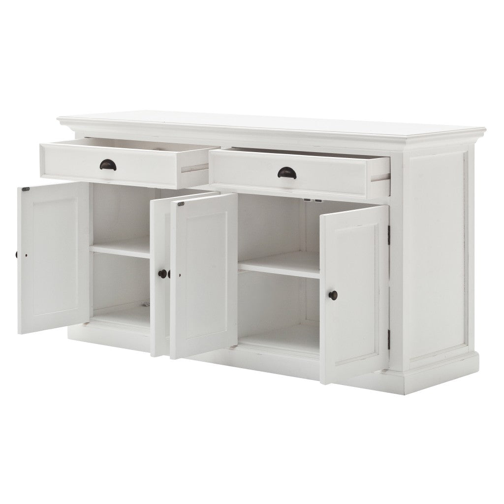 HomeRoots Modern Farmhouse Buffet Server in White Finish