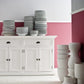 HomeRoots Modern Farmhouse Buffet Server in White Finish